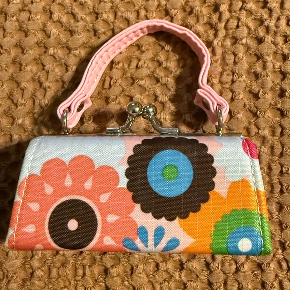 Accessories - TIC TOK Mini Handbag Lipstick Coin Purse Retro Floral Bold Colorful Snap‎ Handle
